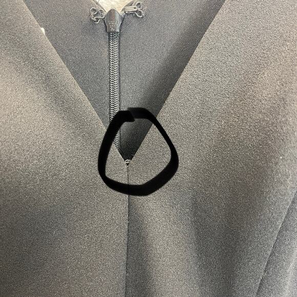 BHLDN V Neck Gown Black size US 2 - Picture 9 of 11